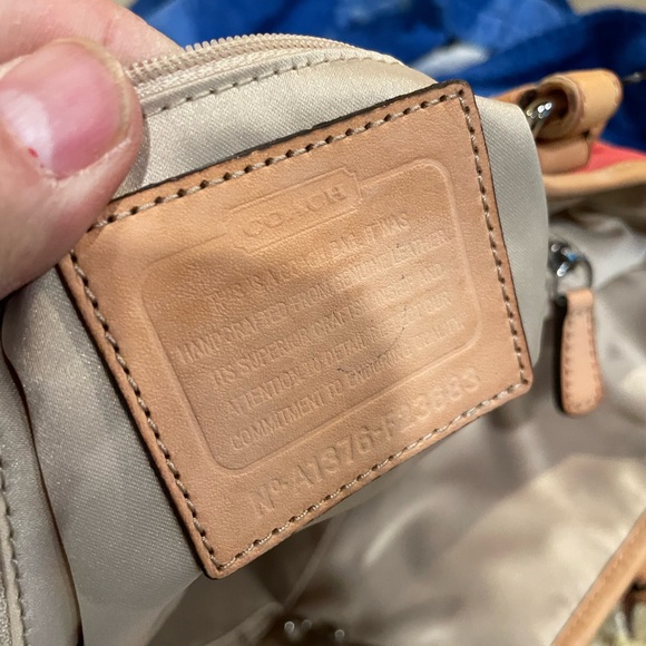 Coach Red and Blue Tote Bag - Picture 5 of 12